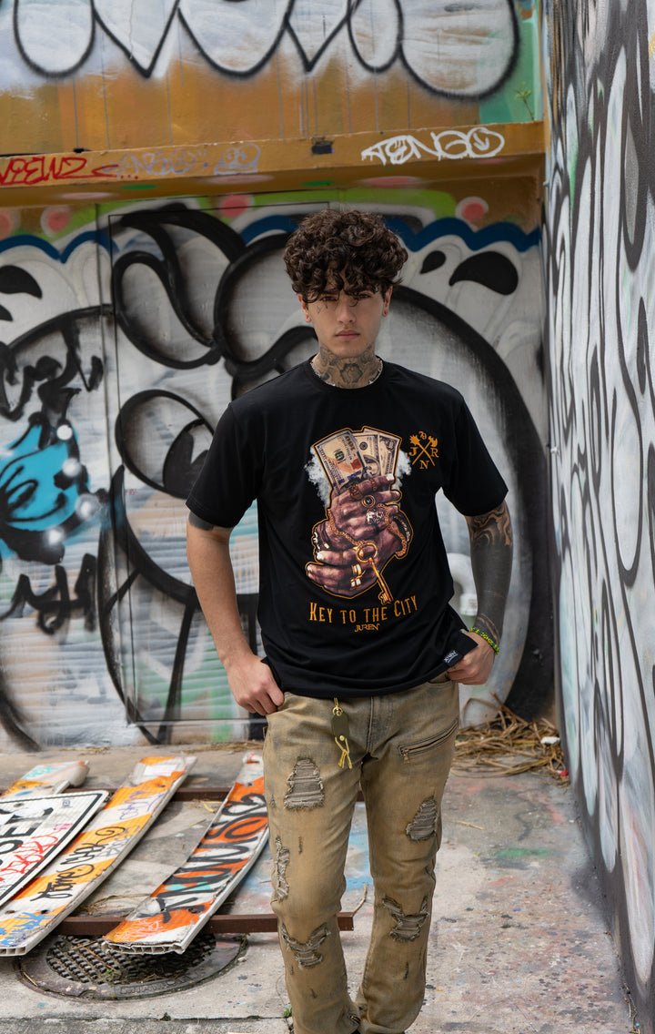 Key to the City Black Tee