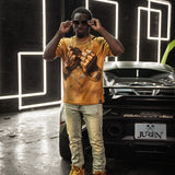 Pressure Makes Kings Brown Shirt - Rhinestones