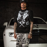 Pressure Makes Kings Black Shirt - Rhinestones