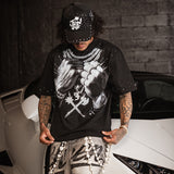 Pressure Makes Kings Black Shirt - Rhinestones