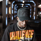Challenge Yourself Black Shirt - Rhinestones