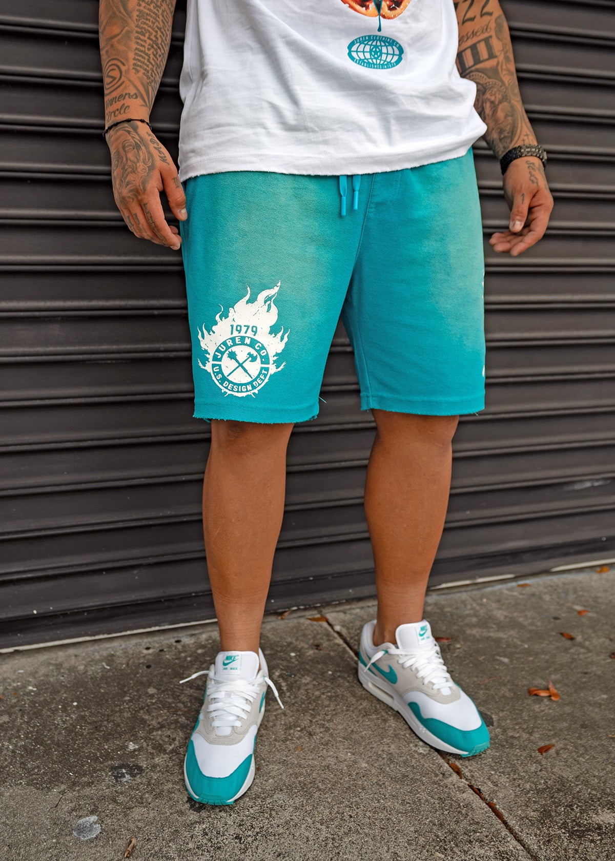 Embrace The Shadows Raw Edge Shorts