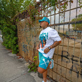 Embrace The Shadows Heavyweight Tee,  and Raw Edge Shorts Combo