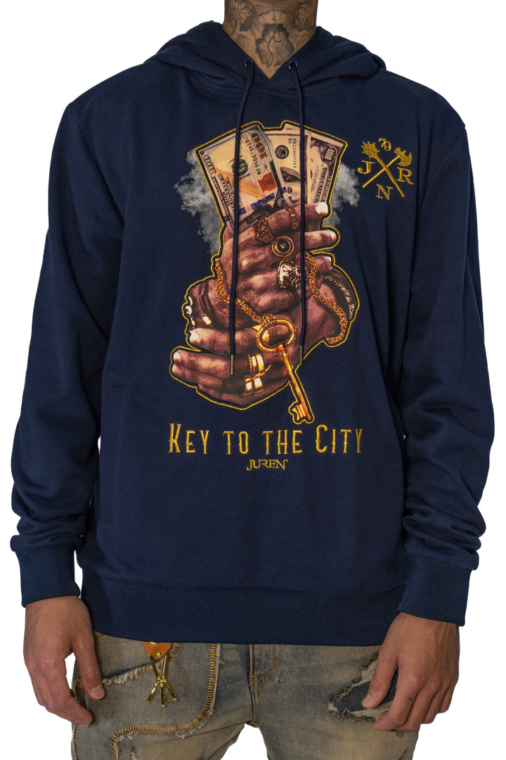 Key to the City Navy Hoodie