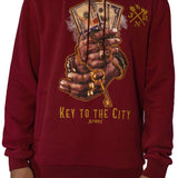 Key to the City Burgundy Hoodie