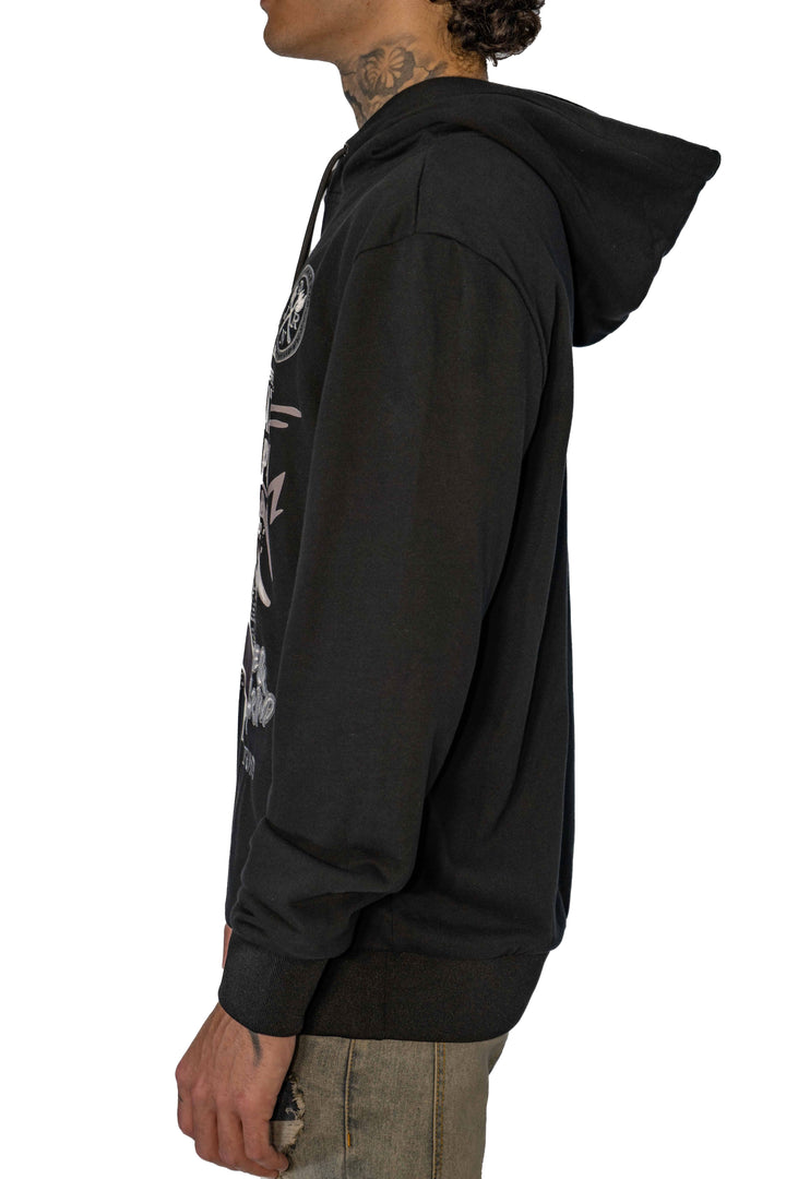 Rise & Grind Black Hoodie