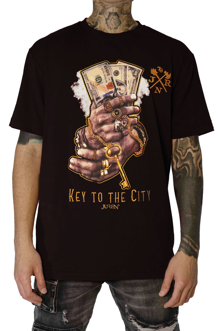 Key to the City Black Tee