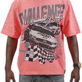 Challenge Yourself Pink Shirt - Rhinestones