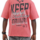 Challenge Yourself Pink Shirt - Rhinestones