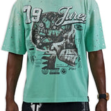 Juren Mindset Mint Shirt - Rhinestones
