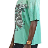 Juren Mindset Mint Shirt - Rhinestones