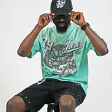Juren Mindset Mint Shirt - Rhinestones