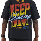 Challenge Yourself Black Shirt - Rhinestones