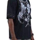 Pressure Makes Kings Black Shirt - Rhinestones
