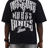 Pressure Makes Kings Black Shirt - Rhinestones