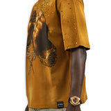 Pressure Makes Kings Brown Shirt - Rhinestones