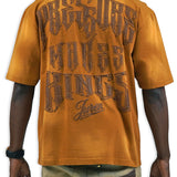 Pressure Makes Kings Brown Shirt - Rhinestones