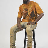 Pressure Makes Kings Brown Shirt - Rhinestones