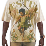 Destiny Cream Shirt - Rhinestones