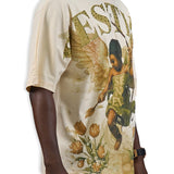 Destiny Cream Shirt - Rhinestones