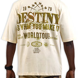 Destiny Cream Shirt - Rhinestones