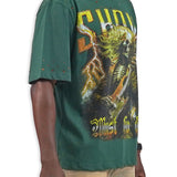 Show Must Go On Hunter Green Shirt - Rhinestones