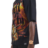 Fall Of Liberty Black Shirt - Rhinestones