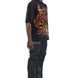 Fall Of Liberty Black Shirt - Rhinestones