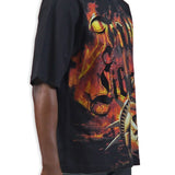 Fall Of Liberty Black Shirt - Rhinestones