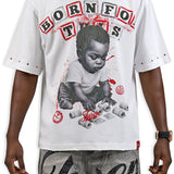 Born For This White Shirt - Rhinestones