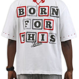 Born For This White Shirt - Rhinestones