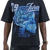 Juren Mindset Black Shirt - Rhinestones