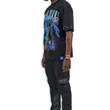 Show Must Go On Black Shirt - Rhinestones