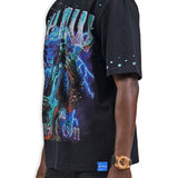 Show Must Go On Black Shirt - Rhinestones