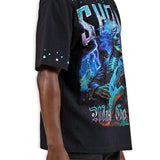 Show Must Go On Black Shirt - Rhinestones