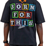 Born For This Black Shirt - Rhinestones