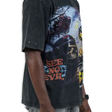 Born to Burn Black Shirt - Rhinestones