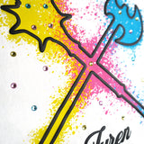 In The Trenches Shirt - Rhinestones, Denim Jeans and Trucker Hat Combo