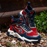 G7 x Wendigo Liberty Mid Top Boots - Red/Navy/Gray