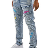 In The Trenches Denim Jeans - Rhinestones