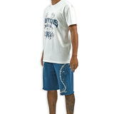 Ambitious Souls T-Shirt Domestic, Rhinestone Shorts and Trucker Hats Combo