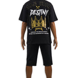 Dedication and Hardwork Shorts (Rhinestones)