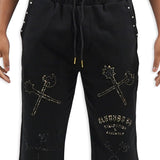Dedication and Hardwork Shorts (Rhinestones)