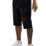 Dedication and Hardwork Shorts (Rhinestones)