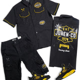 Racing Club Button Up Shirt and Twill Shorts Combo