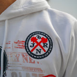Rise & Grind White Hoodie