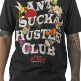 Anti Sucka Hustle Club Black Tee