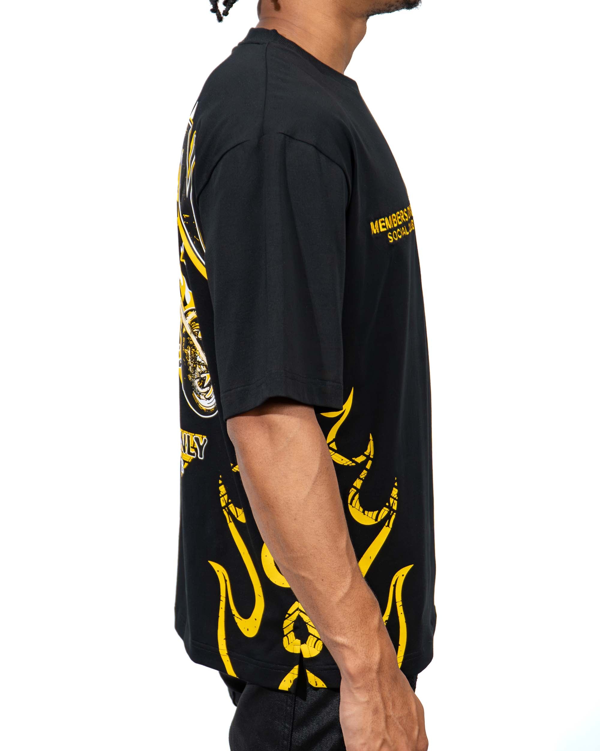 Members Only Black Tee | Juren Clothing