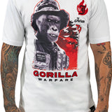 Gorilla Warfare White Tee
