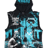 CALM WITHIN THE STORM ZIPPER HOODIE SLEEVELESS